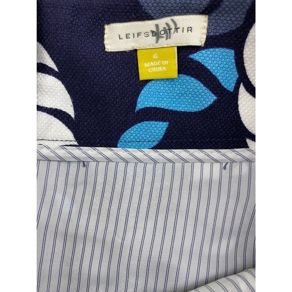 NWT Leifsdottir Women's 6 Blue White Nautical Straight Pencil Skirt - Picture 5 of 8